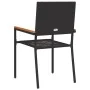 Sillas de Jardín Apilables con Cojines - Set de 2 Piezas en Ratán Poli Negro | Foro24.es | Tu tienda online para hogar, jardín y más Foro24.es