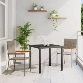Comprar Sillas apilables de jardín con cojines 2
