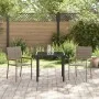 Sillas apilables de jardín con cojines 2 pcs Gris Ratán Poliéster | Foro24.es | Tu tienda online para hogar, jardín y más Foro24.es