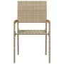 Sillas de jardín apilables con cojines, 2 piezas, Beige, Ratán von , Gartenstühle - Ref: Foro24-42006827, Preis: 106,04 €, Ra...