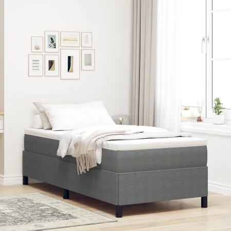 Estructura de Cama Gris Claro 80x200 cm Tela de Corduroy by , Beds and slatted bases - Ref: Foro24-42006937, Price: 93,85 €, ...