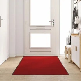 Felpudo lavable rojo 120x250 cm