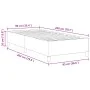 Estructura de Cama Verde Claro Gris 90x200 cm Tela de Corduroy | Foro24.es | Tu tienda online para hogar, jardín y más Foro24.es