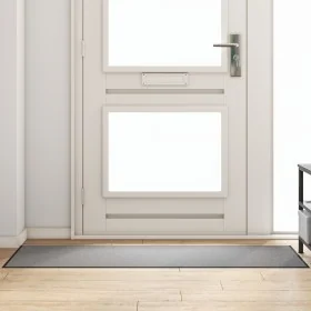 Alfombra rectangular gris 60x180 cm