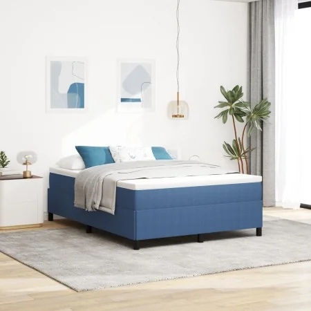 Estructura de Cama Azul 140x200 cm Tela de Corduroy | Foro24.es | Tu tienda online para hogar, jardín y más Foro24.es