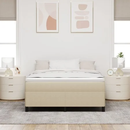Estructura de Cama Verde Claro Gris 140x200 cm Tela de Corduroy | Foro24.es | Tu tienda online para hogar, jardín y más Foro24.es