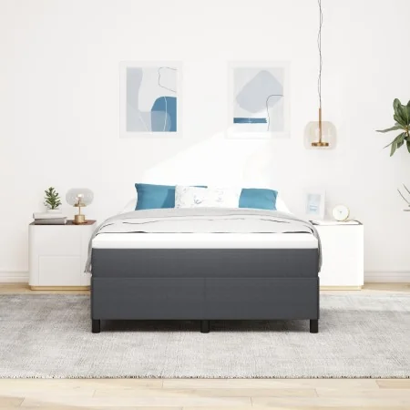 Estructura de cama Gris oscuro 160x200 cm Tejido de canalé | Foro24.es | Tu tienda online para hogar, jardín y más Foro24.es