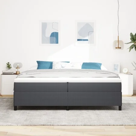 Estructura de cama Gris oscuro 200x200 cm Tela de corduroy | Foro24.es | Tu tienda online para hogar, jardín y más Foro24.es