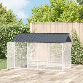 Aviario para Aves Anthracite 112x227x141 cm Acero de , Pies y jaulas para pájaros - Ref: Foro24-4100924, Precio: 232,09 €, De...