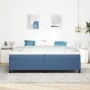 Estructura de cama Azul 200x200 cm Tela de Pana | Foro24.es | Tu tienda online para hogar, jardín y más Foro24.es