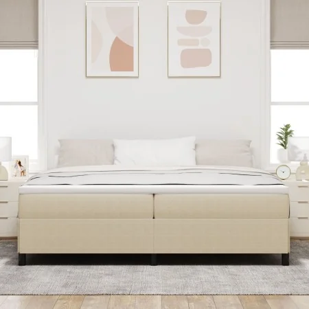 Estructura de cama Verde claro Gris 200x200 cm Tela de Corduroy | Foro24.es | Tu tienda online para hogar, jardín y más Foro24.es