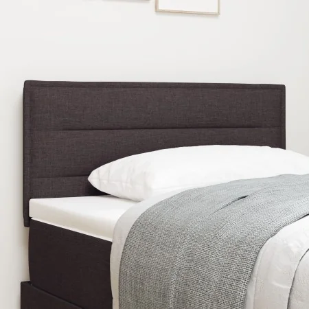Cabecero de diseño de líneas marrón oscuro de 90 cm en tela | Foro24.es | Tu tienda online para hogar, jardín y más Foro24.es