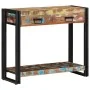 Mesa Consola Multicolor de Madera Recuperada Sólida y Metal | Foro24.es | Tu tienda online para hogar, jardín y más Foro24.es