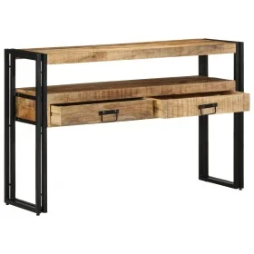 Mesas Auxiliares Negras 120x33x75 cm de Madera