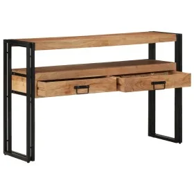 Mesas Auxiliares Negras 120x33x75 cm de Madera