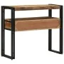 Mesas Auxiliares Negras 90x33x75 cm de Madera Maciza de Mango y Metal | Foro24.es | Tu tienda online para hogar, jardín y más Foro24.es