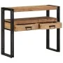 Mesa de Consola Negra 90x33x75 cm de Madera Maciza de Acacia y Metal von , Seitentische - Ref: Foro24-4102743, Preis: 194,57 ...