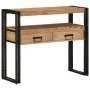 Mesa de Consola Negra 90x33x75 cm de Madera Maciza de Acacia y Metal von , Seitentische - Ref: Foro24-4102743, Preis: 194,57 ...
