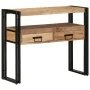 Mesa de Consola Negra 90x33x75 cm de Madera Maciza de Acacia y Metal von , Seitentische - Ref: Foro24-4102743, Preis: 194,57 ...