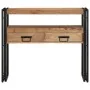 Mesa de Consola Negra 90x33x75 cm de Madera Maciza de Acacia y Metal von , Seitentische - Ref: Foro24-4102743, Preis: 194,57 ...