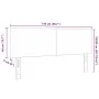 Cabecero Diseño Simple Verde Claro Gris 140 cm Tela de Terciopelo by , Headboards and footboards - Ref: Foro24-42007056, Pric...