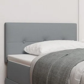 Cabecera Botones Acolchados Gris Claro 90 cm Tela