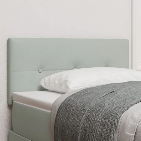 Cabecero capitoné gris claro 100 cm terciopelo by , Headboards and footboards - Ref: Foro24-42007144, Price: 54,17 €, Discoun...