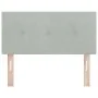 Cabecero capitoné gris claro 100 cm terciopelo by , Headboards and footboards - Ref: Foro24-42007144, Price: 54,17 €, Discoun...