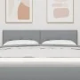 Cabecero acolchado con botones gris claro de 140 cm en tela | Foro24.es | Tu tienda online para hogar, jardín y más Foro24.es