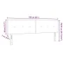 Cabecero con botones capitoné gris oscuro de 160 cm en tela by , Headboards and footboards - Ref: Foro24-42007164, Price: 71,...