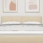 Cabecero de tapizado con botones crema de 160 cm en tela von , Kopf- und Fußteile - Ref: Foro24-42007168, Preis: 71,18 €, Rab...