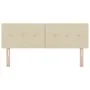 Cabecero de tapizado con botones crema de 160 cm en tela von , Kopf- und Fußteile - Ref: Foro24-42007168, Preis: 71,18 €, Rab...