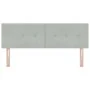 Cabecero con botones tufted en gris claro de 160 cm de terciopelo | Foro24.es | Tu tienda online para hogar, jardín y más Foro24.es
