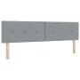 Cabecero de con botones en gris claro de 180 cm de tela | Foro24.es | Tu tienda online para hogar, jardín y más Foro24.es