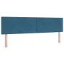 Cabecero de con botones, tapizado en terciopelo azul oscuro, 180 cm | Foro24.es | Tu tienda online para hogar, jardín y más Foro24.es