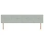 Cabecera VidaXL Acolchada Gris Claro de 200 cm en Terciopelo von , Kopf- und Fußteile - Ref: Foro24-42007196, Preis: 80,63 €,...