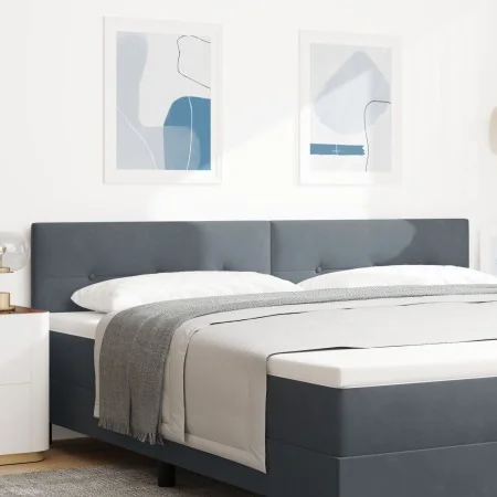 Cabecero con botones acolchados gris oscuro 200 cm de terciopelo | Foro24.es | Tu tienda online para hogar, jardín y más Foro24.es