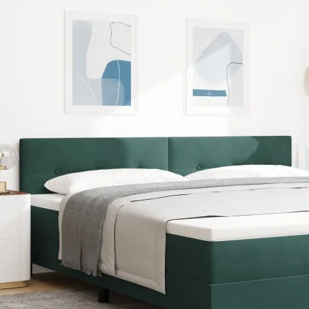 Cabecero con botones capitoné verde oscuro de 200 cm en terciopelo | Foro24.es | Tu tienda online para hogar, jardín y más Foro24.es