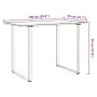 Mesa de Jardín Gris 100x55x70 cm DPC y Acero de , Mesas de jardín - Ref: Foro24-42007553, Precio: 85,72 €, Descuento: -5%%