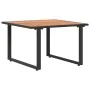 Mesa de café de jardín marrón 55x55x35 cm DPC y acero | Foro24.es | Tu tienda online para hogar, jardín y más Foro24.es