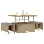 Conjunto de Comedor de Jardín de 3 Piezas con Cojines Beige de Ratán Polímero y Acacia | Foro24.es | Tu tienda online para hogar, jardín y más Foro24.es