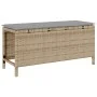 Conjunto de Comedor de Jardín de 3 Piezas con Cojines Beige de Ratán Polímero y Acacia | Foro24.es | Tu tienda online para hogar, jardín y más Foro24.es