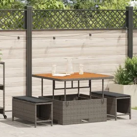 Conjunto de Comedor de Jardín de 3 Piezas con