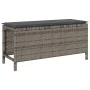 Conjunto de Comedor de Jardín de 3 Piezas con Cojines en Gris de Poliratán y Acacia | Foro24.es | Tu tienda online para hogar, jardín y más Foro24.es
