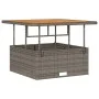 Conjunto de Comedor de Jardín de 3 Piezas con Cojines en Gris de Poliratán y Acacia | Foro24.es | Tu tienda online para hogar, jardín y más Foro24.es