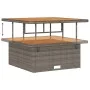 Conjunto de Comedor de Jardín de 3 Piezas con Cojines en Gris de Poliratán y Acacia | Foro24.es | Tu tienda online para hogar, jardín y más Foro24.es
