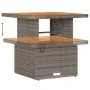 Conjunto de Comedor de Jardín de 3 Piezas con Cojines Gris de Poliratán y Acacia | Foro24.es | Tu tienda online para hogar, jardín y más Foro24.es