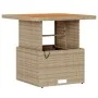 Conjunto de Comedor para Jardín de 3 Piezas con Cojines Beige de Ratán Polímero y Acacia | Foro24.es | Tu tienda online para hogar, jardín y más Foro24.es