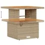 Conjunto de Comedor para Jardín de 3 Piezas con Cojines Beige de Ratán Polímero y Acacia | Foro24.es | Tu tienda online para hogar, jardín y más Foro24.es