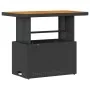 Set de Comedor de Jardín de 3 Piezas con Cojines Negro de Poliratán y Acacia | Foro24.es | Tu tienda online para hogar, jardín y más Foro24.es